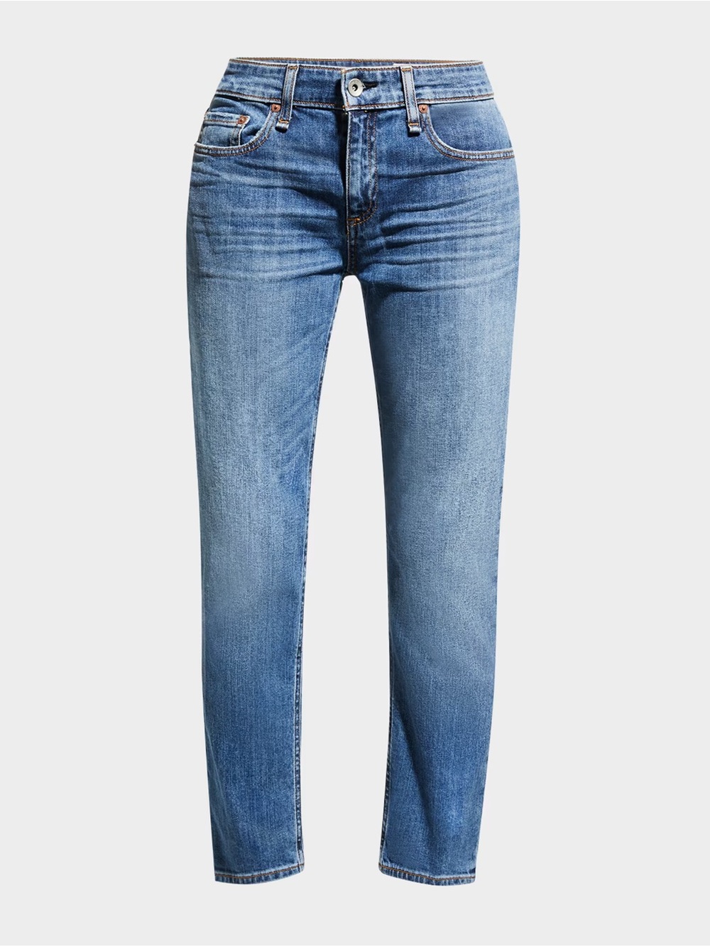 #340- rag & bone Dre Low Rise Slim Boyfriend Ankle Jeans - Picture 3 of 12